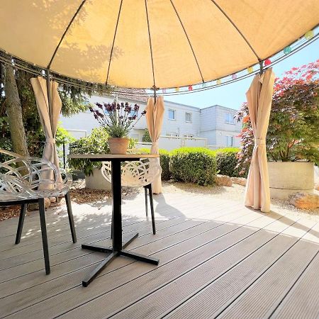 Korbstadt-Villa Rattan-Design Mit Balkon, Garten, Arbeitsplatz, Kueche Lichtenfels  Bagian luar foto