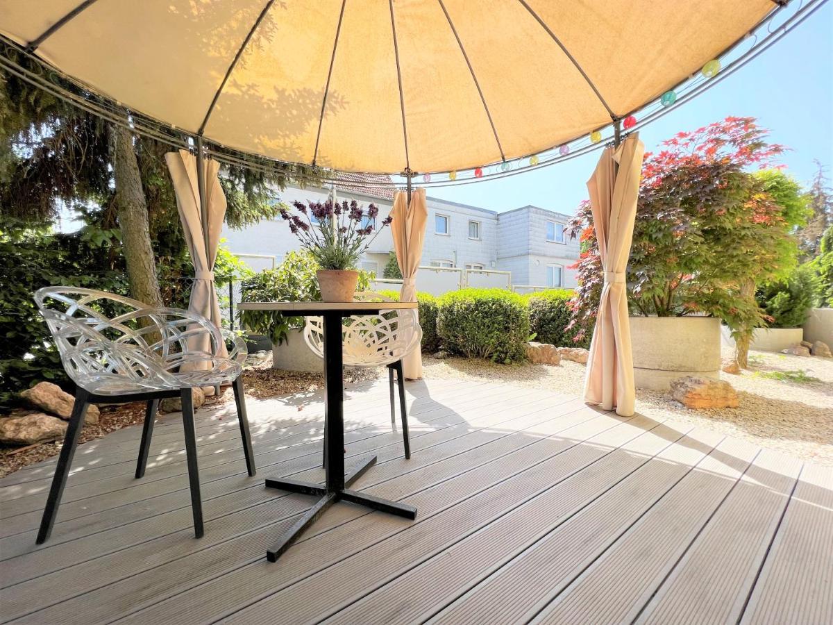 Korbstadt-Villa Rattan-Design Mit Balkon, Garten, Arbeitsplatz, Kueche Lichtenfels  Bagian luar foto
